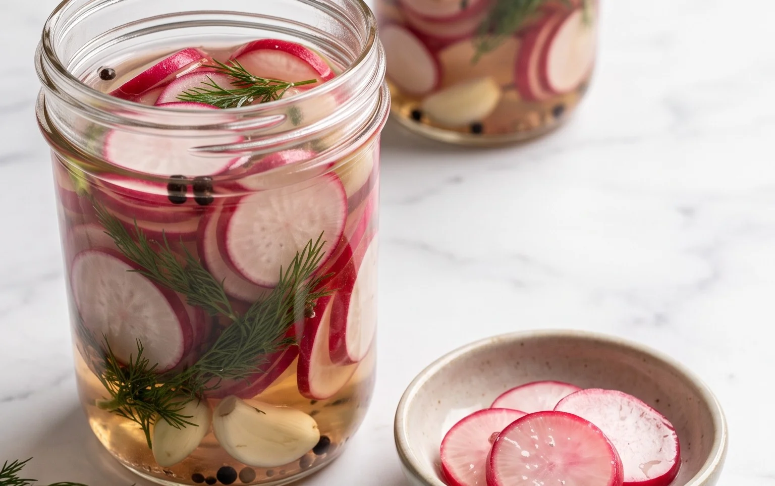 Easy Quick Pickled Radishes